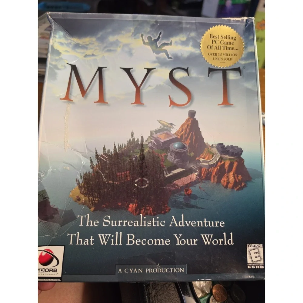 Vintage Myst CD-ROM for Windows 3.1 & Win 95 Big Box PC Game 1996 Or 1997